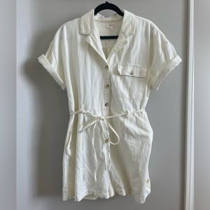 Cream Denim Romper | Bohme Short Coverall
